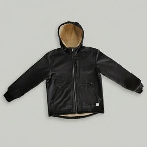 Mens Large Free Country Wind River Hooded Softshell Jacket